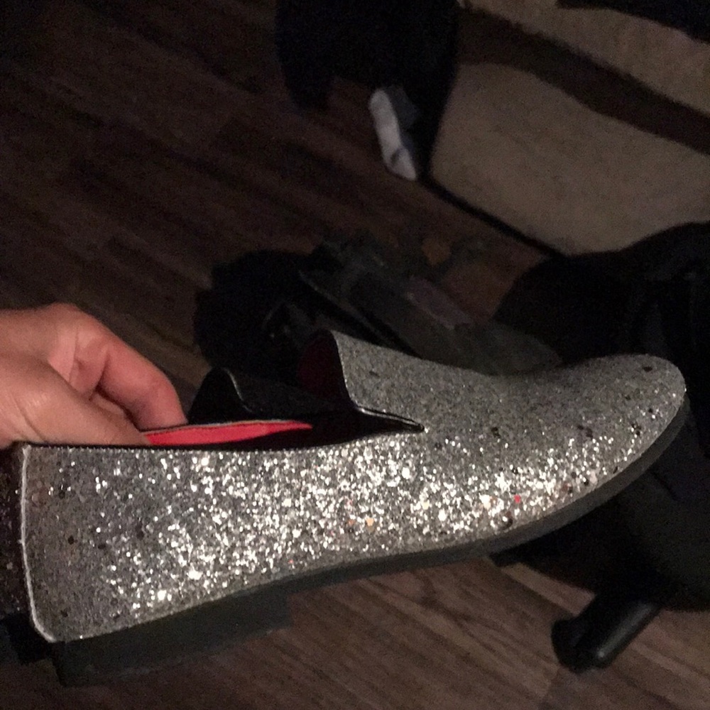 Sparkly Silver shoes